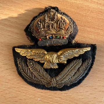 WO2 Engels RAF Officers Bullion Cap Badge beschikbaar voor biedingen