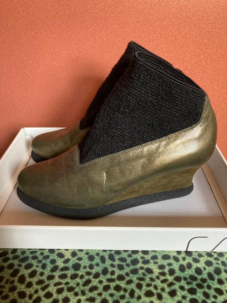 Nieuwstaat Jan Jansen laarsjes groen echt leer 37 😍mooi🥰❤️, Kleding | Dames, Schoenen, Zo goed als nieuw, Lage of Enkellaarzen