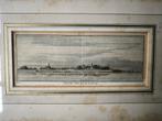 Kopergravure, Willemstad uit zee te zien 1743, Ophalen of Verzenden