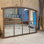 Industriële gietijzeren stalraam spiegel | 107,5x150 cm |, Ophalen of Verzenden, Nieuw, Rechthoekig, Minder dan 100 cm