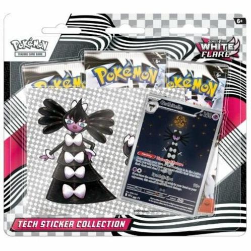 White Flare Tech Sticker Collection Gothitelle, Hobby en Vrije tijd, Verzamelkaartspellen | Pokémon, Nieuw, Overige typen, Foil