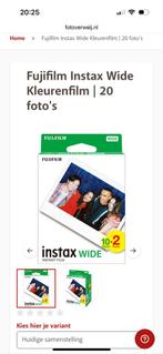 Fujifilm Instax Wide Film - 20 Foto's, Ophalen of Verzenden, Nieuw