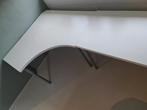 Linnmon (hoek) bureau met Adils poten Ikea, Huis en Inrichting, Bureaus, In hoogte verstelbaar, Zo goed als nieuw, Ophalen