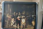 Schilderij grote Nachtwacht canvas  zwarte lijst 164 x 135, Ophalen