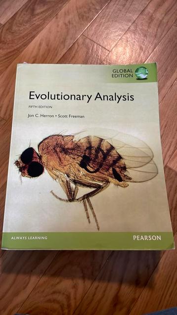 Evolutionary analysis, fifth edition beschikbaar voor biedingen