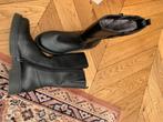 Bugatti zwarte leren Chelsea  boots met rits bont gevoerd 37, Zwart, Lage of Enkellaarzen, Zo goed als nieuw, Bugatti