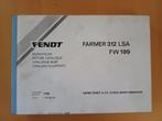 Onderdelenboek Fendt Farmer 312 LSA, Ophalen of Verzenden, Gelezen, Tractor en Landbouw