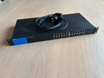 Linksys LGS124P POE+ Unmanaged Gigabit Switch, Computers en Software, Netwerk switches, Ophalen of Verzenden, Gebruikt