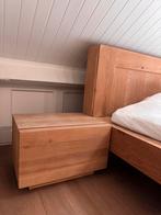 Auping Bed met Eiken ombouw, Ophalen, Gebruikt, 65 cm of meer, Minder dan 55 cm