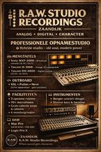 RAW STUDIO ZAANDIJK, Muziek en Instrumenten, Versterkers | Bas en Gitaar, Ophalen, Zo goed als nieuw, Gitaar, 100 watt of meer