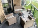 Loungeset, Ophalen, 4 zitplaatsen, Kunststof, Zo goed als nieuw