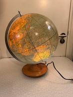 80er jaren licht - lamp - aardbol ( globe ), Verlicht, Ophalen of Verzenden, Zo goed als nieuw