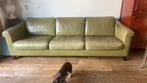 Groene Leren Bank van Machalke, Huis en Inrichting, Ophalen, 150 tot 200 cm, Tweepersoons, 75 tot 100 cm