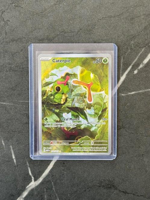 Caterpie 172/165 Pokemon 151, Hobby en Vrije tijd, Verzamelkaartspellen | Pokémon, Zo goed als nieuw, Losse kaart, Verzenden