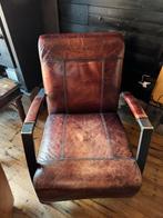 2 Schapenleren Fauteuils - Beesd, Huis en Inrichting, Gebruikt, Twee, Bruin, Leer