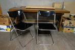 2x vintage klapstoel IKEA  Niels Gammelaard, 2e hands, Gebruikt, Twee, Zwart