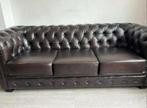 Chesterfield Lederen Bank - Klassieke Stijl, Huis en Inrichting, Banken | Bankstellen, Ophalen, Klassiek, Driepersoons, Zo goed als nieuw