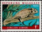 1973 Madagaskar Fauna Kameleons, Ophalen of Verzenden, Dier of Natuur, Postfris