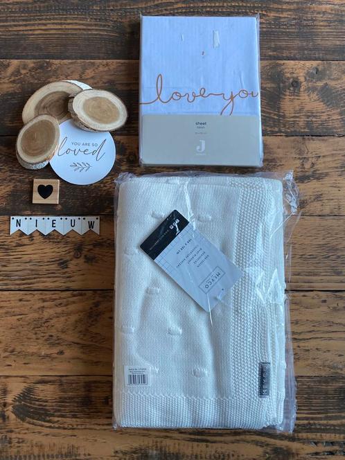 Baby unisex ledikant beddengoed deken meyco laken jollein, Kinderen en Baby's, Kinderkamer | Beddengoed, Deken of Dekbed, Wit