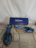 NIEUWE Gave blauwe sleehak sandalen. Mt 40. Merk Blue Box, Kleding | Dames, Schoenen, ., Beige, Nieuw, .