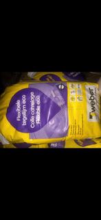 10 zakken Weber flexibele tegellijm max 60x60 tegel, Ophalen, Zo goed als nieuw