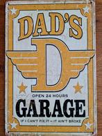 Dad's Garage - metalen wandbord, Ophalen of Verzenden