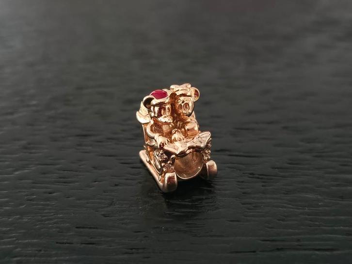 Pandora rose Disney bedel, Sieraden, Tassen en Uiterlijk, Bedels, Zo goed als nieuw, Pandora, Zilver, Ophalen of Verzenden