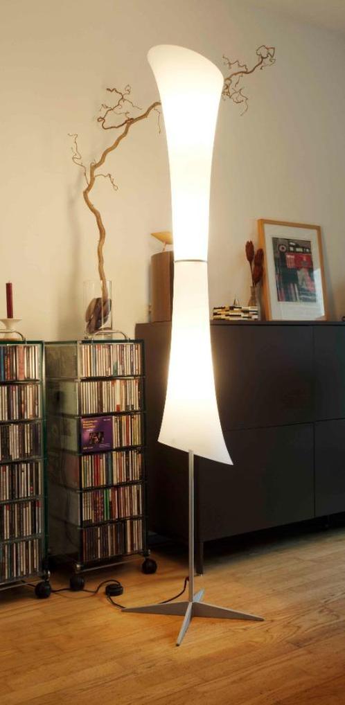 Panzeri Lucilla vloerlamp | design Enzo Panzeri, Huis en Inrichting, Lampen | Vloerlampen, Gebruikt, 150 tot 200 cm, Glas, Metaal