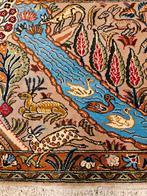 Vintage handgeknoopt perzisch tapijt tabriz 50x77, Info@SlatsAntiek.nl, 50 tot 100 cm, Perzisch, Rechthoekig