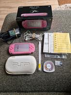 PSP Pink limited edition met doos., Spelcomputers en Games, Spelcomputers | Sony PSP, Ophalen of Verzenden, PSP, Roze, Zo goed als nieuw