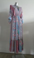 Zijden maxi jurk, uni size, vintage silk, NIEUW met kaartje, Nieuw, Onder de knie, Verzenden