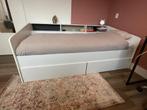 Eenpersoonsbed met lades, opbergvakken, lattenbodem, Ophalen, Gebruikt, 90 cm, Eenpersoons