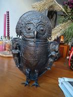 Bronzen Dohra Uil - Stamkunst, Antiek en Kunst, Ophalen of Verzenden