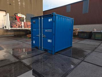 gebruikte 8ft opslagcontainer 2 stuks beschikbaar voor biedingen