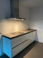 Dubbelwandige greeploze witte hoogglans keuken  GEDEMONTEERD, Wit, Dubbelwandige keuken, Ophalen of Verzenden, Zo goed als nieuw