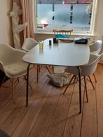 Tafel met 4 stoelen, Gebruikt, 100 tot 150 cm, Ophalen of Verzenden, 150 tot 200 cm