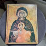 Icon, Kazan Mother Of God - Wood - Mid 19th century, Antiek en Kunst, Kunst | Beelden en Houtsnijwerken, Ophalen of Verzenden