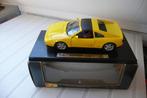 Gele Ferrari 348TS 1990 Maisto met box, Hobby en Vrije tijd, Modelauto's | 1:18, Ophalen of Verzenden, Zo goed als nieuw, Auto