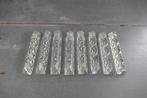 Art Deco messenlegger 8 x kristal. Afmeting: 9 x 2 x 1,6 cm., Verzenden