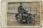 Triumph motor zijspan van riet fotokaart, Ongelopen, Ophalen of Verzenden, 1920 tot 1940, Voertuig