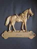 Bronzen paard Floris wanddecoratie, Ophalen of Verzenden