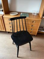 Originele Fanett stoel Ilmari Tapiovaara 1950s, zwart gelakt, Huis en Inrichting, Ophalen, Zwart, Zo goed als nieuw, Eén