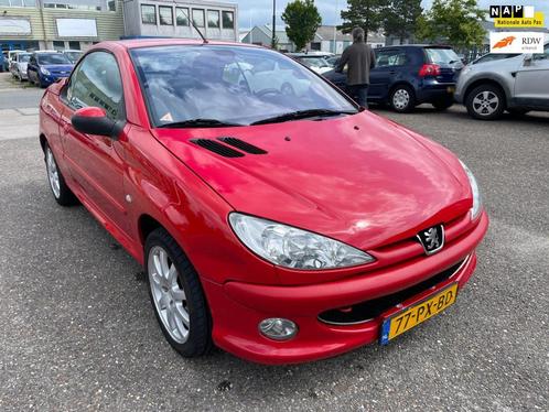 Peugeot 206 CC 2.0-16V Hardtop, Nap, Apk, Airco, Leer Aux, U, Auto's, Peugeot, Bedrijf, Te koop, ABS, Airbags, Airconditioning