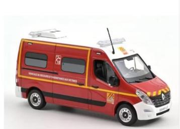 Renault Master 2014 Pompiers VSAV 1/43 NOREV ref. 518787 beschikbaar voor biedingen