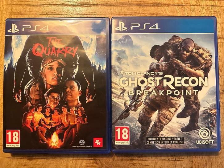 The Quarry & GhostRecon Breakpoint voor de ps4, Spelcomputers en Games, Games | Sony PlayStation 4, Gebruikt, Avontuur en Actie