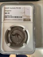 2020 Australische Kangaroo platina - NGC MS70  zeldzaam, Ophalen of Verzenden, Platina