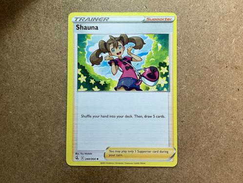 1x Shauna [FST 240/264] (Excellent), Hobby en Vrije tijd, Verzamelkaartspellen | Pokémon, Zo goed als nieuw, Losse kaart, Ophalen of Verzenden