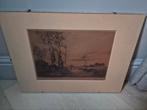 klassiek schilderij prent, Antiek en Kunst, Kunst | Etsen en Gravures, Ophalen of Verzenden