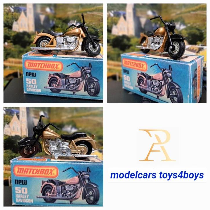 Matchbox Harley Davidson R50 1/34, Hobby en Vrije tijd, Modelauto's | 1:43, Zo goed als nieuw, Overige typen, Matchbox, Verzenden
