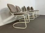 5 x Gastone Rinaldi white floating wire chairs Italy, Huis en Inrichting, Gebruikt, Ophalen